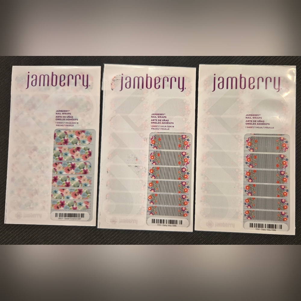 Jamberry Colorful Floral Nail Wraps